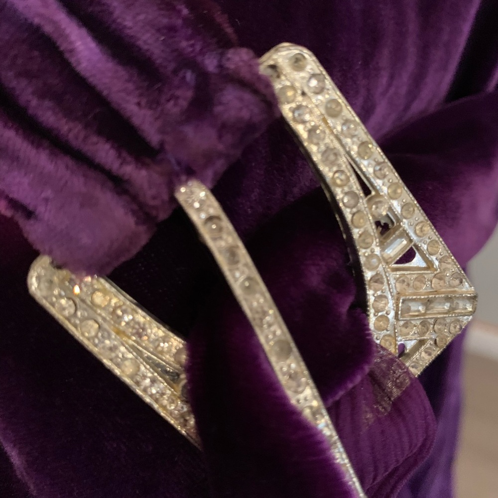 Vintage Purple Velvet hand-Beaded Gown